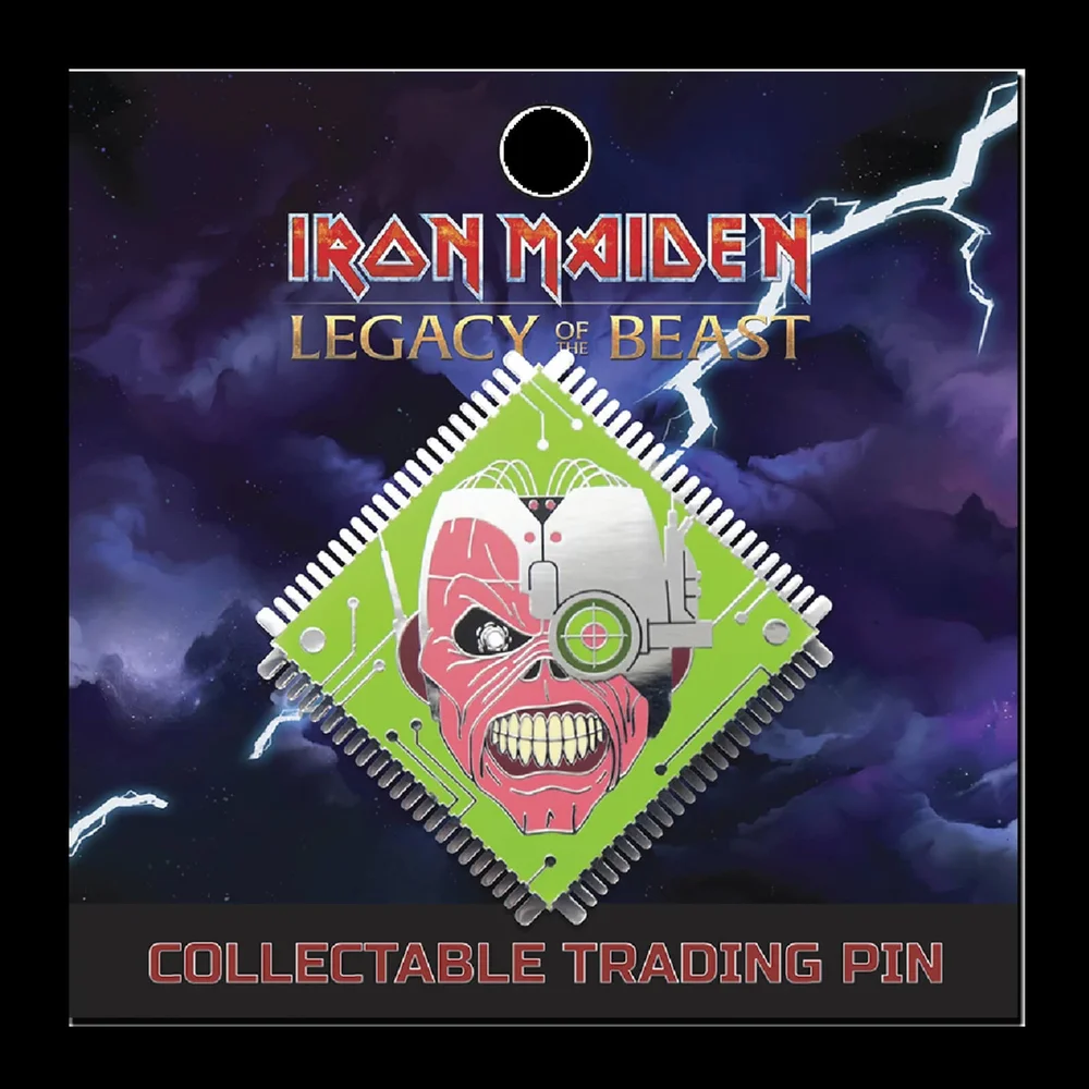 Iron Maiden Legacy of the Beast Lapel Pin - Cyborg Eddie Image 1
