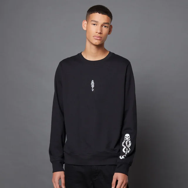Harry Potter The Dark Arts The Dark Mark Tattoo Sweatshirt With Embroidery- Black