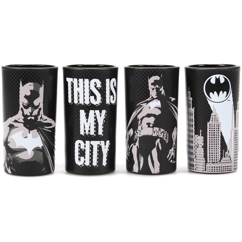 Batman Set of 4 Mini Glasses Image 1