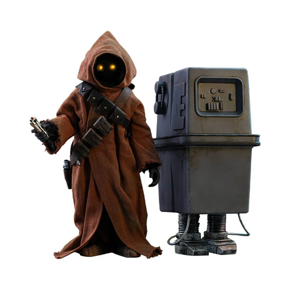 Hot Toys Star Wars Episode IV Movie Masterpiece Action Figure 2-Pack 1/6 Jawa & EG-6 Power Droid 18-21cm Image 1