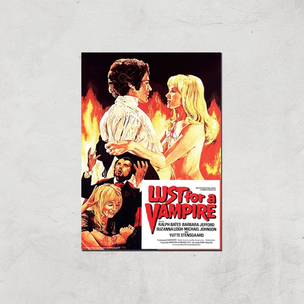 Lust For A Vampire Giclee Art Print - A4 - Print Only Image 1