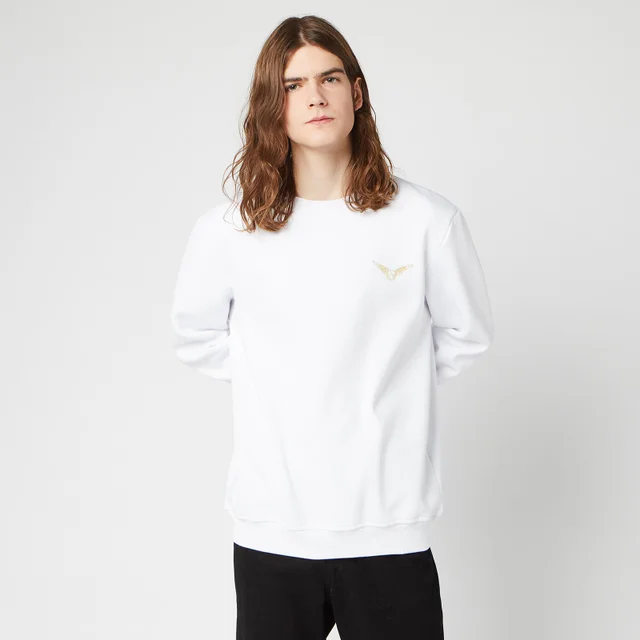 Harry Potter Golden Snitch Unisex Embroidered Sweatshirt - White