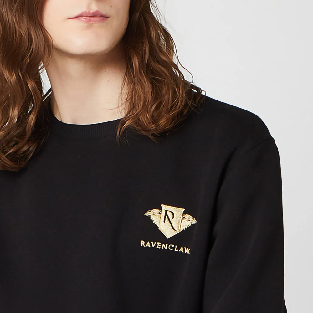 Harry Potter Ravenclaw Unisex Embroidered Sweatshirt - Black - S Image 1
