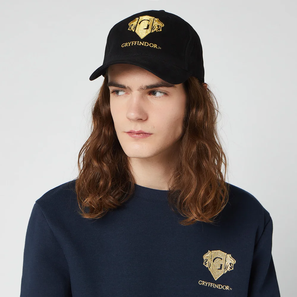 Harry Potter Gryffindor Embroidered Cap - Black Image 1