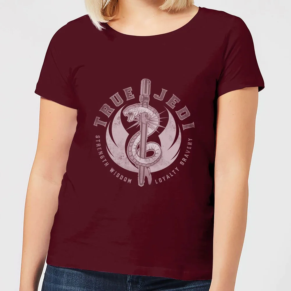 Star Wars The Rise Of Skywalker True Jedi Women's T-Shirt - Burgundy - S Image 1