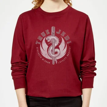 Star Wars The Rise Of Skywalker True Jedi Women's Sweatshirt - Burgundy