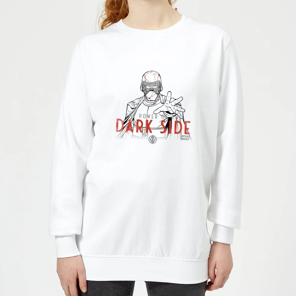 Star Wars The Rise Of Skywalker Kylo Darkside Powers Women's Sweatshirt - White - XS Image 1