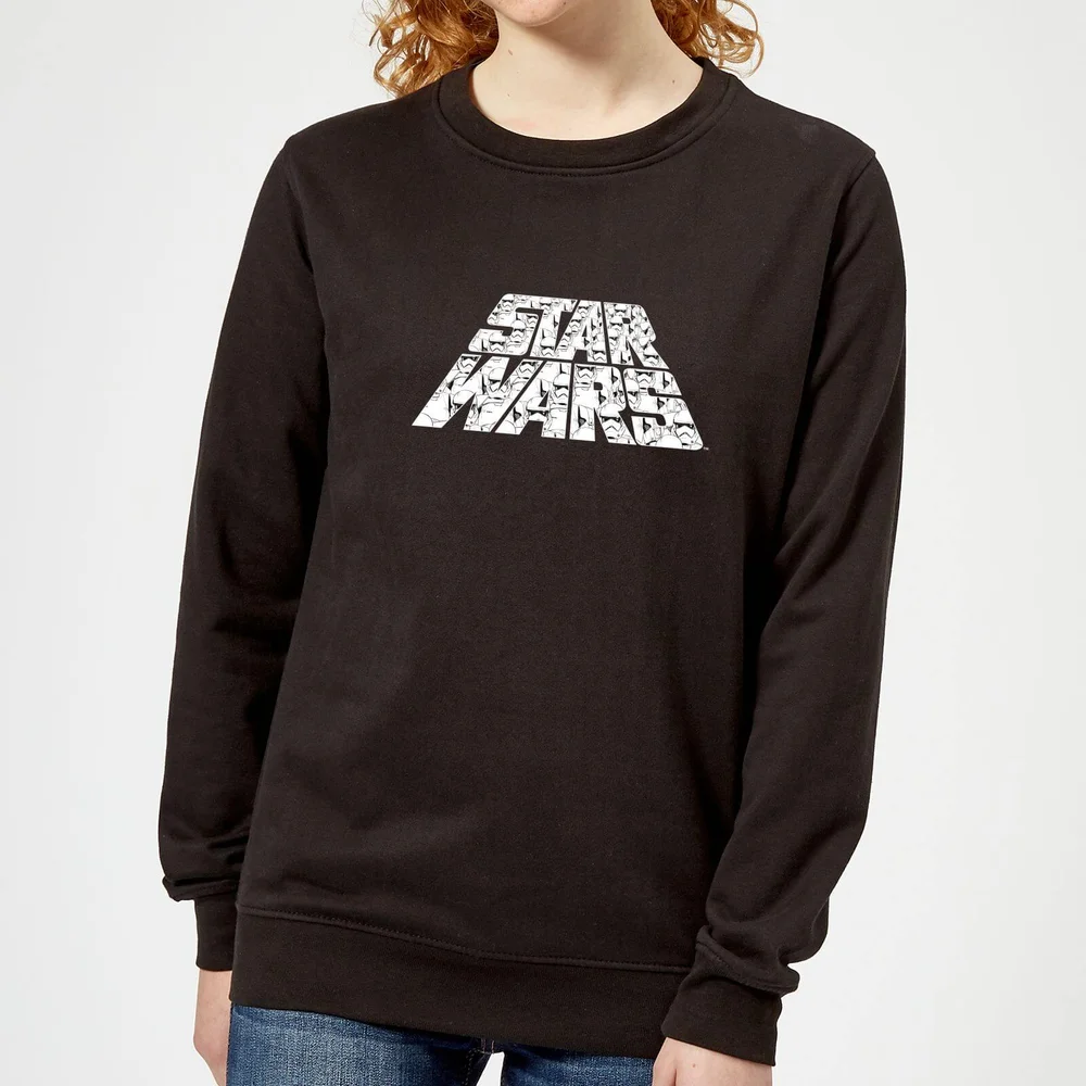 Star Wars The Rise Of Skywalker Trooper Filled Logo Women's Sweatshirt - Black - XS Image 1