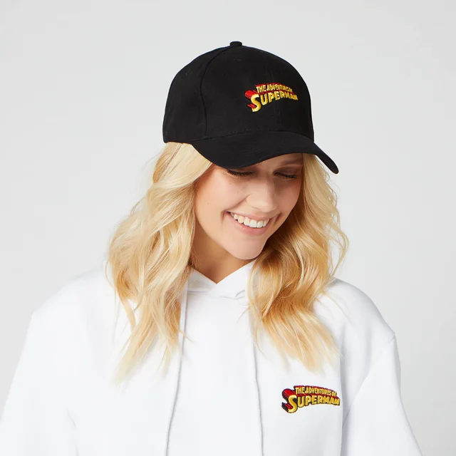 DC Superman Embroidered Cap - Black