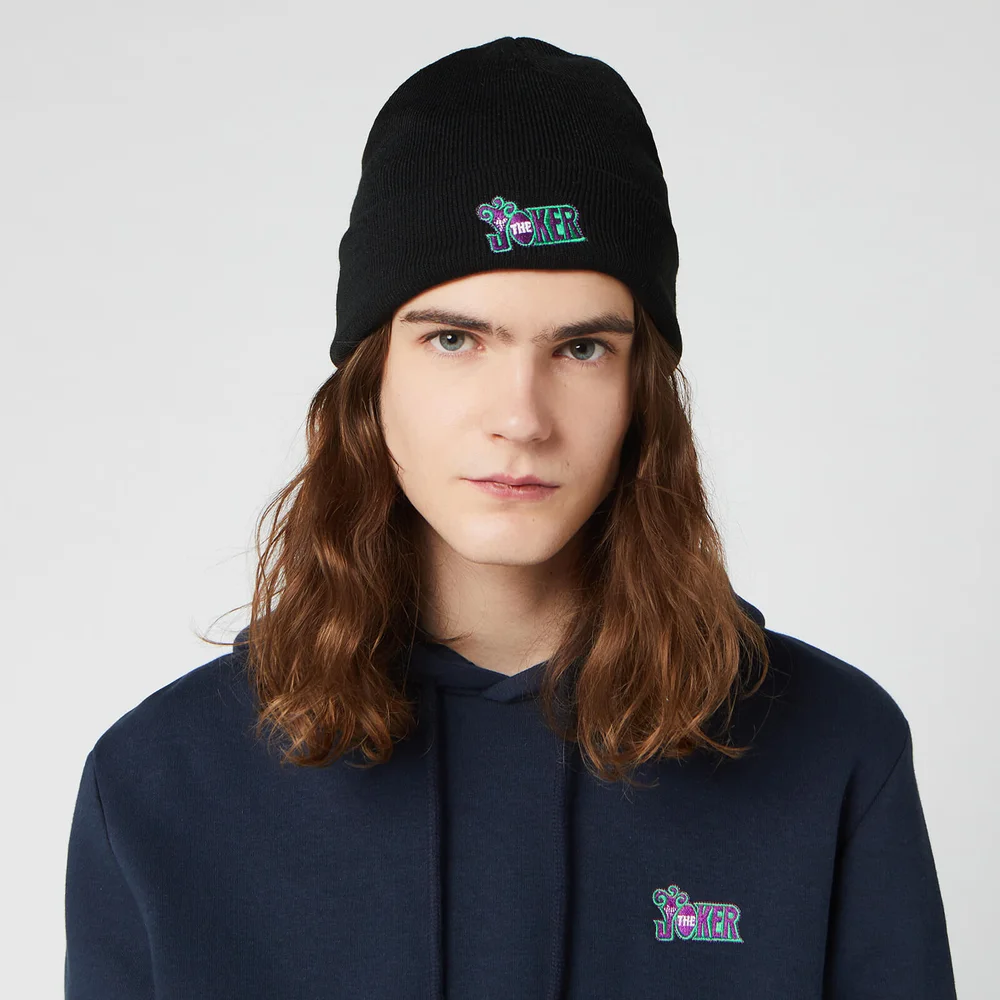 DC The Joker Beanie Hat - Black Image 1
