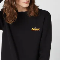 DC Batman Unisex Embroidered Sweatshirt - Black - undefined undefined