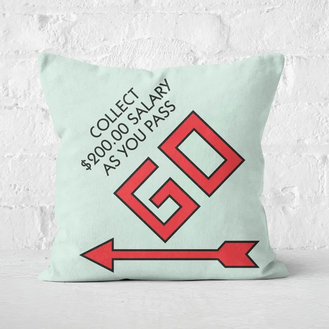 Monopoly Go Square Cushion