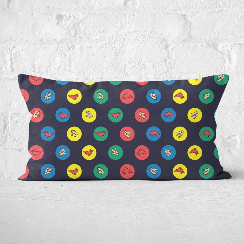 Twister Black Rectangular Cushion - 30x50cm - Soft Touch Image 1