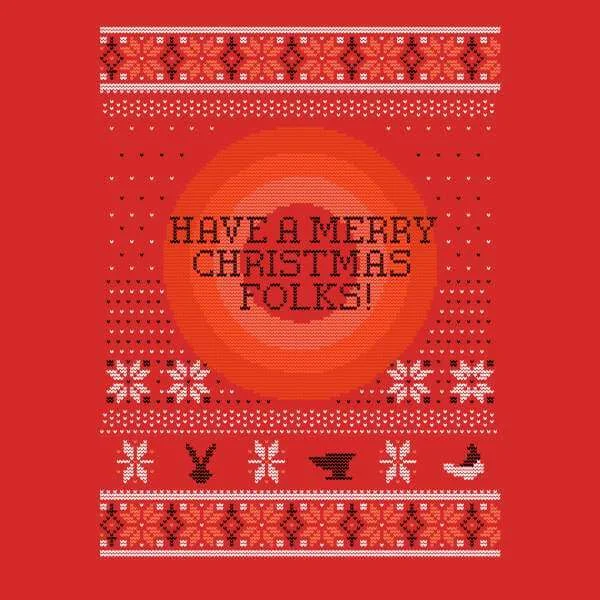 Looney Tunes Knit Christmas Jumper - Red