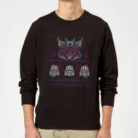 Decepticons Classic Ugly Knit Christmas Jumper - Black - undefined undefined