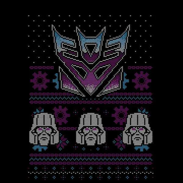 Decepticons Classic Ugly Knit Christmas Jumper - Black