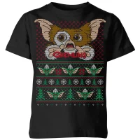 Gremlins Ugly Knit Kids' Christmas T-Shirt - Black - undefined undefined