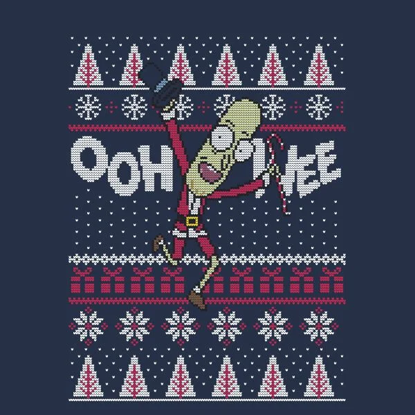 Rick and Morty Ooh Wee Women's Christmas T-Shirt - Navy