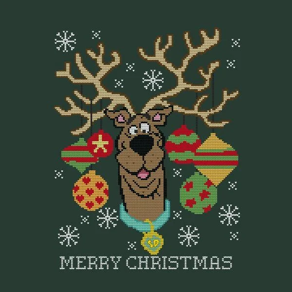 Scooby Doo Women's Christmas T-Shirt - Forest Green