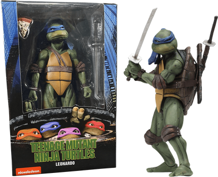NECA Teenage Mutant Ninja Turtles 7" Figure 1990 Movie Leonardo