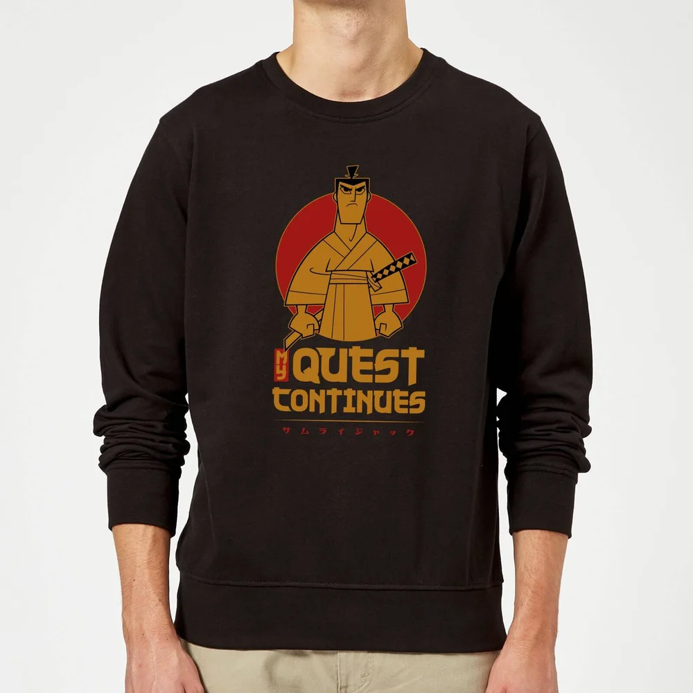 Samurai Jack My Quest Continues Sweatshirt - Black - S Image 1