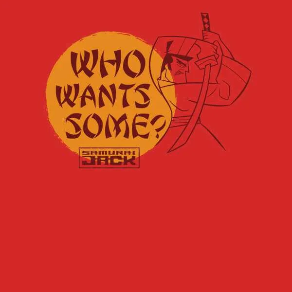 Samurai Jack Who Wants Some Sweatshirt - Red