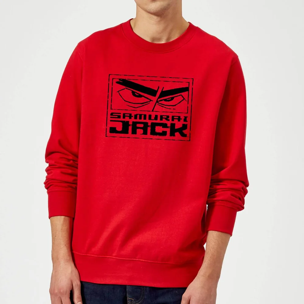 Samurai Jack Stylised Logo Sweatshirt - Red - S Image 1