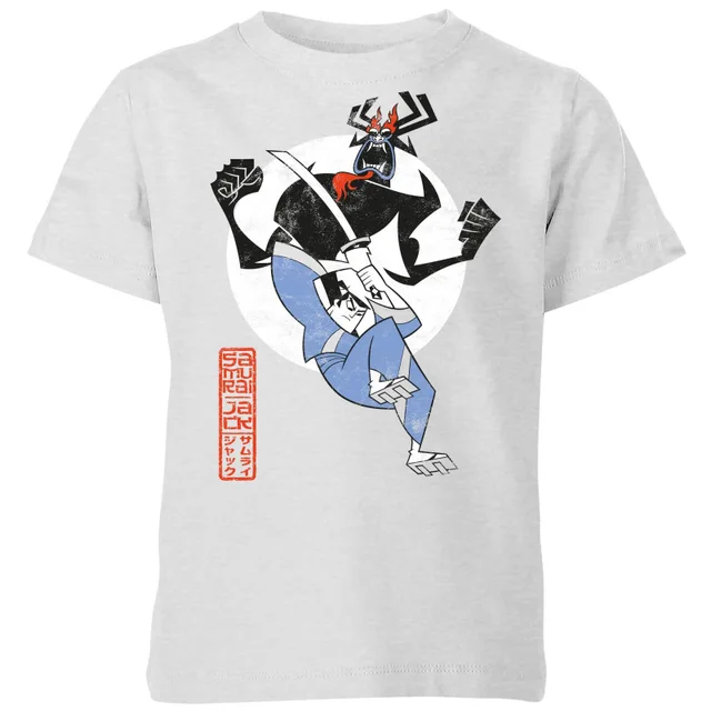 Samurai Jack Eternal Battle Kids' T-Shirt - Grey