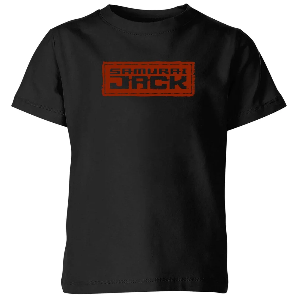 Samurai Jack Classic Logo Kids' T-Shirt - Black - 3-4 Years Image 1