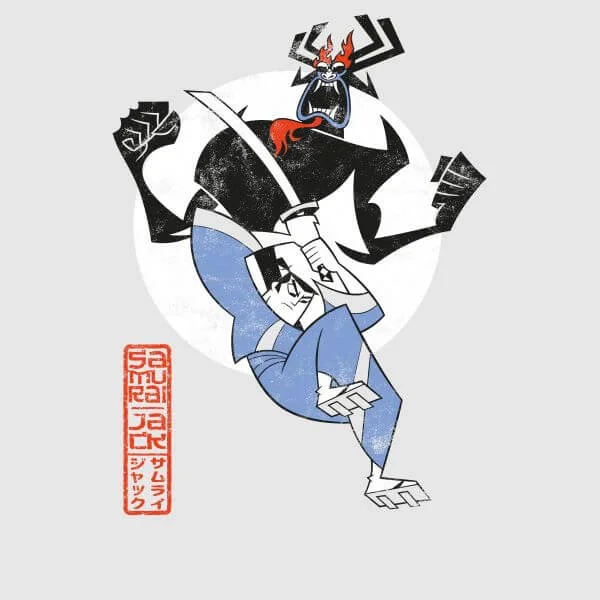 Samurai Jack Eternal Battle Women's T-Shirt - Grey