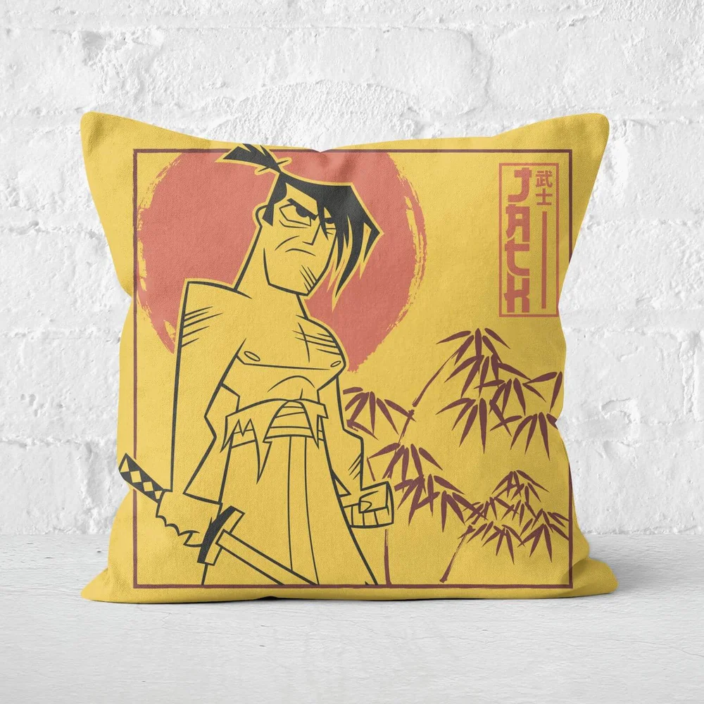 Samurai Jack Jack Vs Aku Square Cushion - 50x50cm - Soft Touch Image 1
