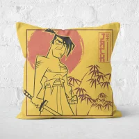 Samurai Jack Jack Vs Aku Square Cushion - undefined undefined
