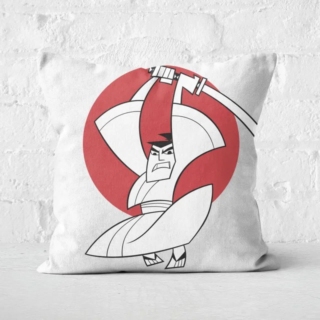 Samurai Jack Sunrise Square Cushion