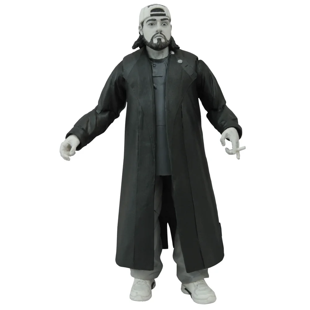 Diamond Select Clerks Black & White 20th Anniversary Edition Action Figure - Silent Bob Image 1