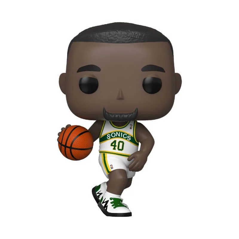 NBA Legends Shawn Kemp Sonics Home Jersey Pop! Vinyl Figure Image 1