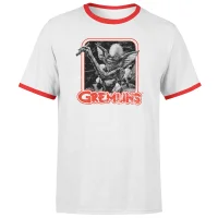 Gremlins Retro T-Shirt - White/Red Ringer - undefined undefined