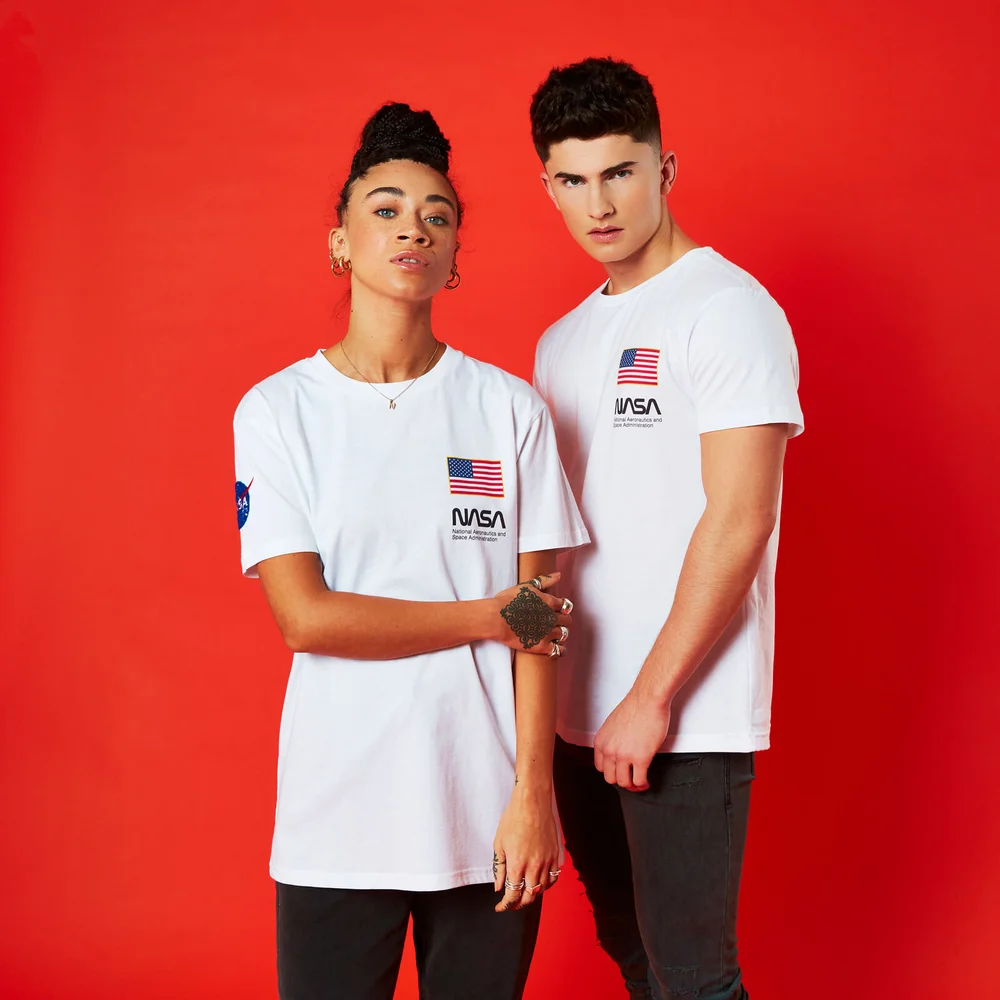 NASA Base Camp Unisex T-Shirt - White - S Image 1