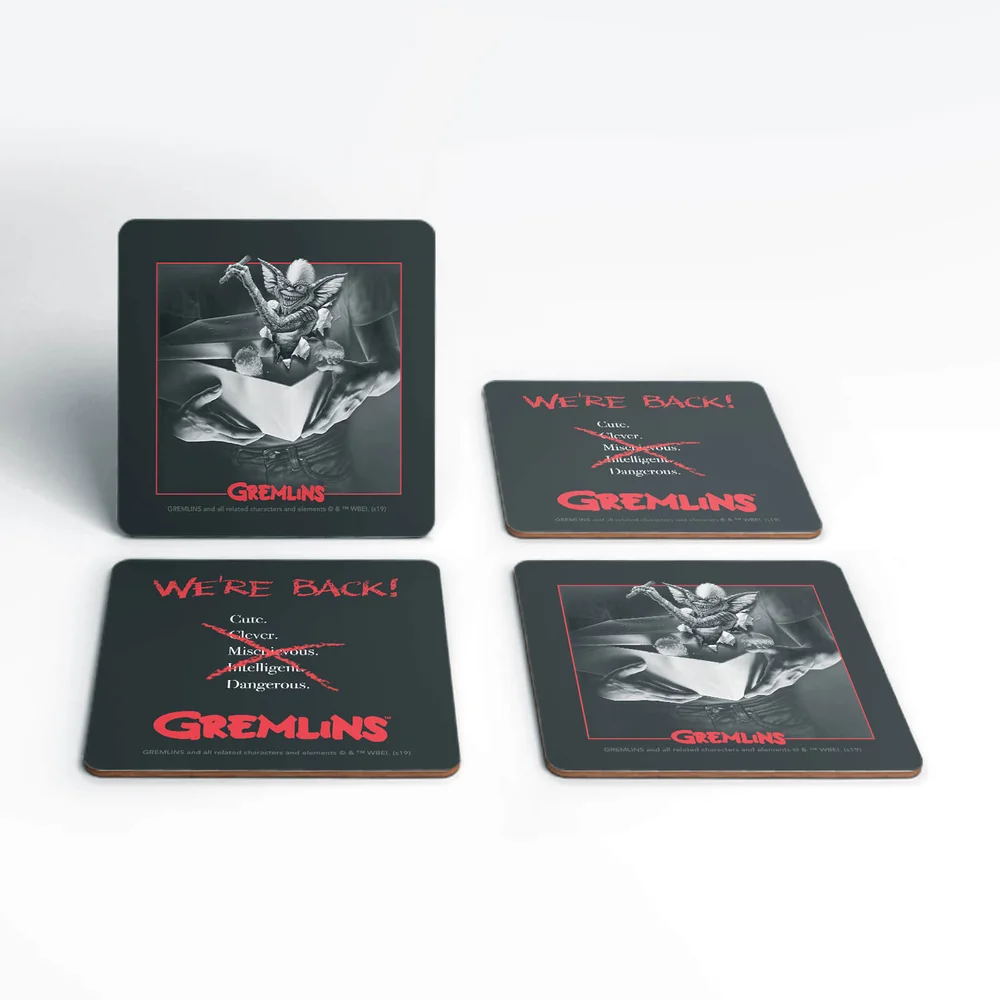 Gremlins Stripe Coaster Set Image 1