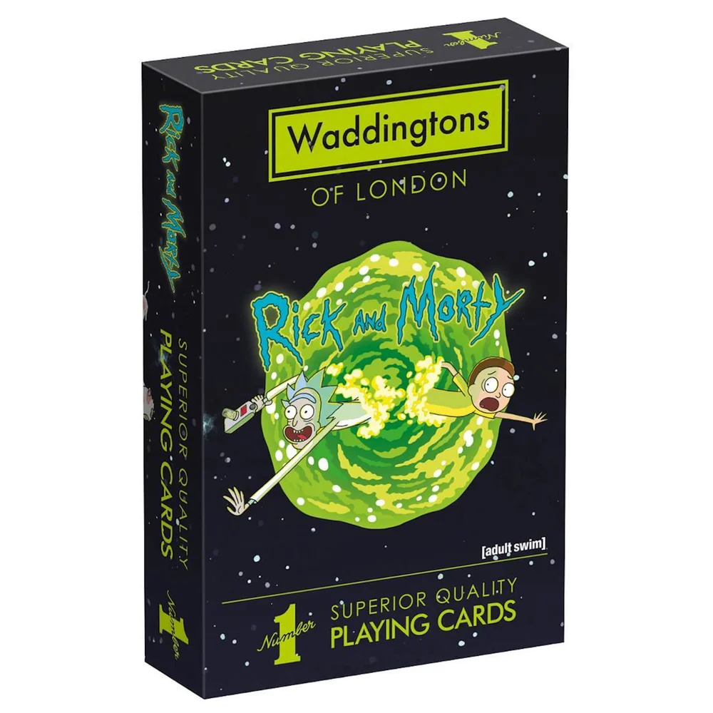 Waddingtons Number 1 Playing Cards - Rick and Morty Edition Image 1