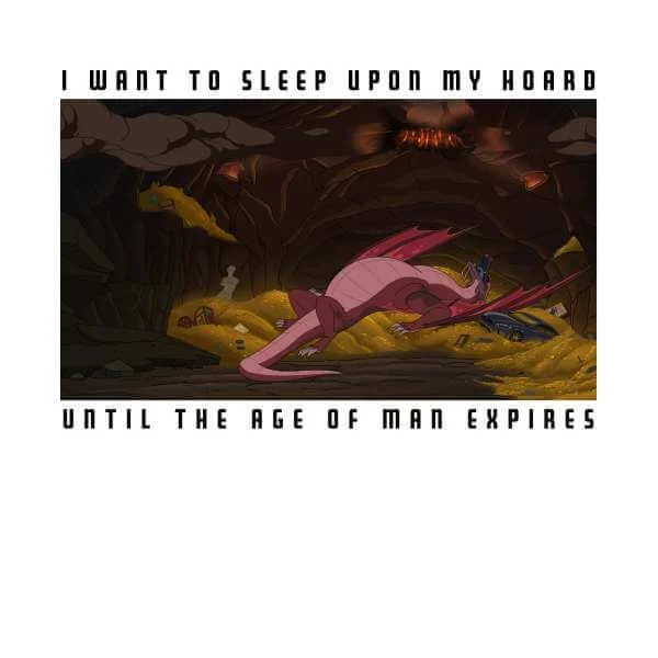 Rick and Morty I Want To Sleep Upon My Hoard Sweatshirt - White