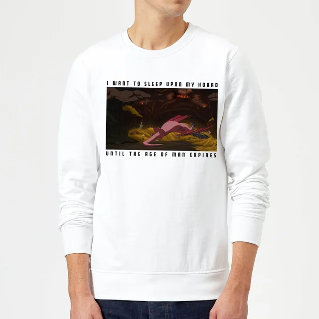 Rick and Morty I Want To Sleep Upon My Hoard Sweatshirt - White