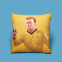 Captain Kirk Square Cushion - undefined undefined