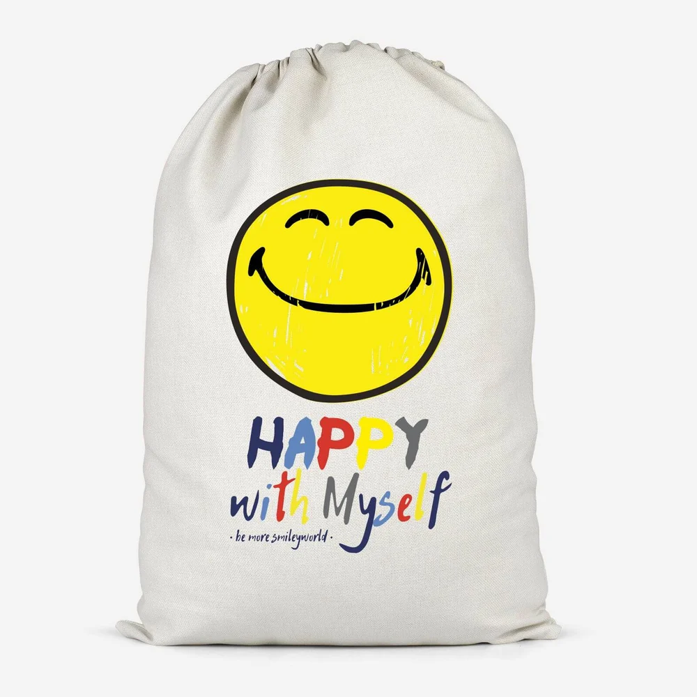 Happy With Myself Storage Bag Cotton Storage Bag - Small Image 1