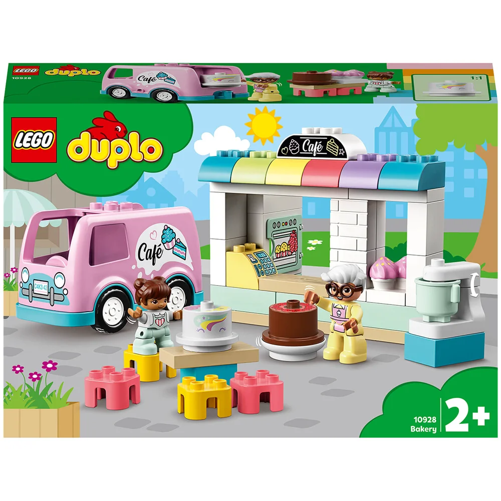 LEGO DUPLO Town: Bakery and Cafe Van Toy For Toddlers (10928) Image 1