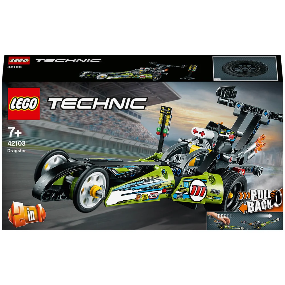 LEGO Technic: Dragster Car Toy to Hot Rod 2in1 Set (42103) Image 1