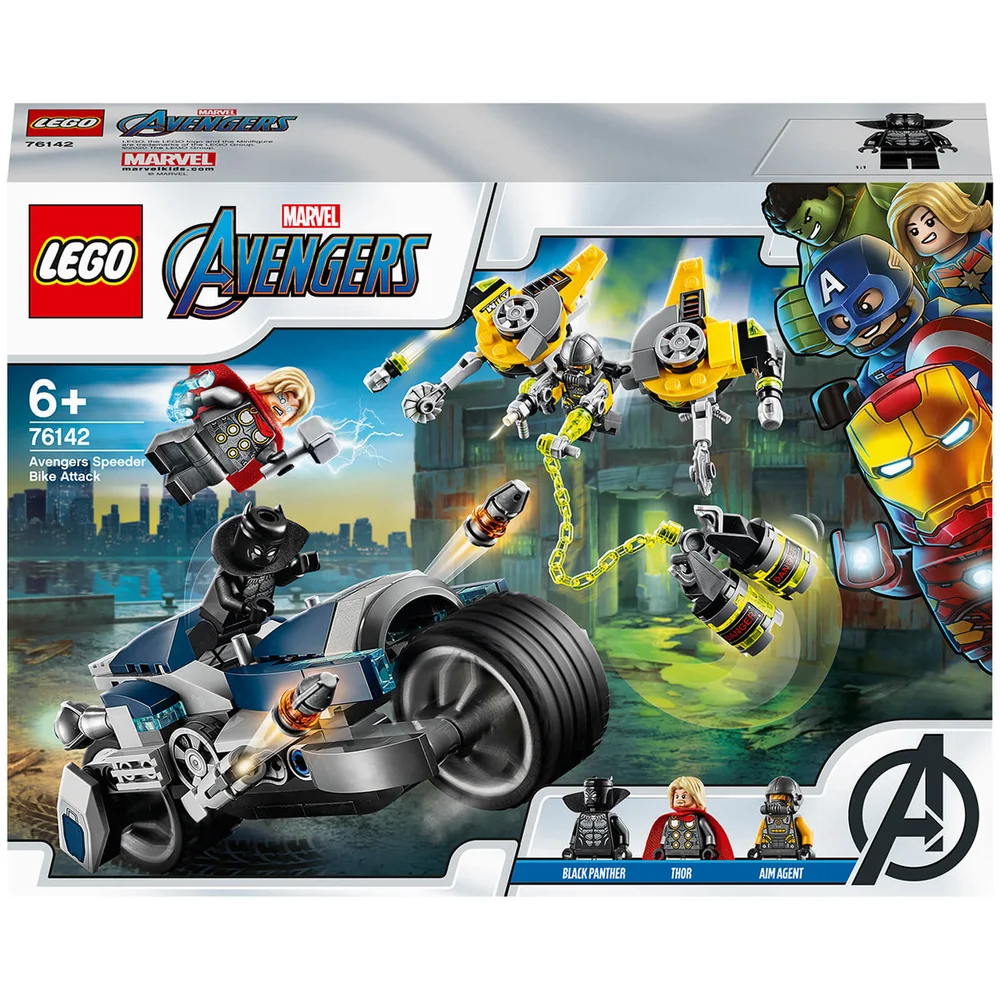 LEGO Marvel Avengers Speeder Bike Attack Playset (76142) Image 1
