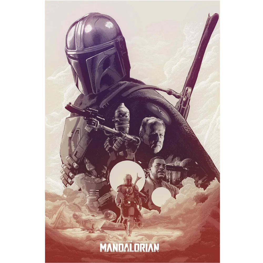 Star Wars: The Mandalorian "They're Waiting For You" Lithograph Print by Devin Schoeffler Image 1