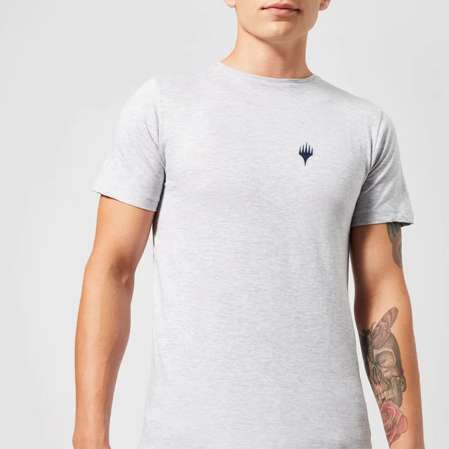 Magic: The Gathering Theros: Beyond Death Planeswalker Symbol Men's Embroidered T-Shirt - Grey