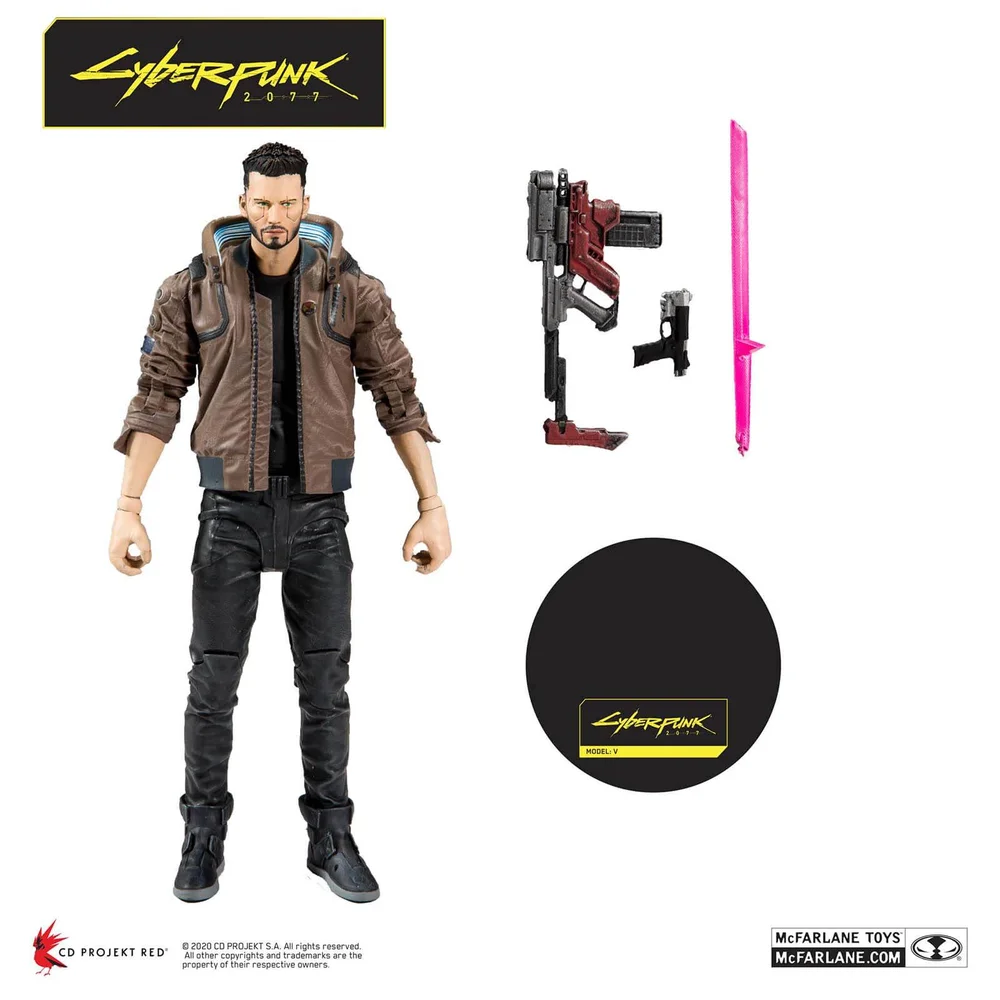 McFarlane Cyberpunk 2077 V Male 7-Inch Action Figure Image 1