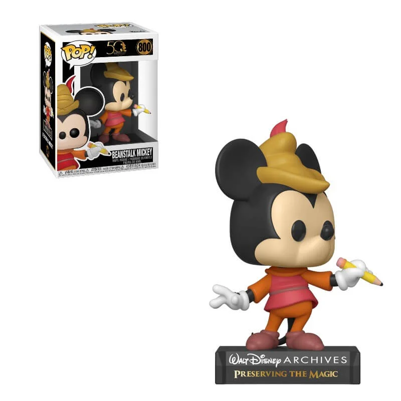 Disney Archives Beanstalk Mickey Mouse Pop! Vinyl Figure Image 1